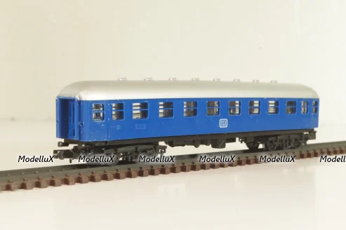 Вагон пассажирский 2-класс, (number ), 4-х осный, DB, Epoche III (1949 - 1970) , синий, 3412, Arnold 1:160 (N)