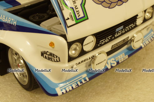 Fiat 131 Abarth 1981 Alen/Kiwimaki Rally Costa Smerlda #1, KYO8376D0, Kyosho 1:18