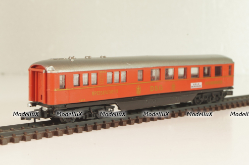 Вагон ресторан, (number ), 4-х осный, DSG, Epoche III (1949 - 1970) , красный, 0349, Arnold 1:160 (N)