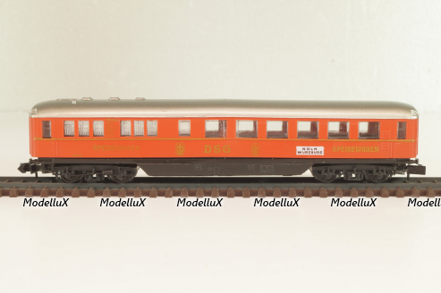 Вагон ресторан, (number ), 4-х осный, DSG, Epoche III (1949 - 1970) , красный, 0349, Arnold 1:160 (N)