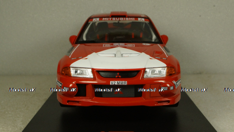 Mitsubishi Lancer RS Evolution VI, No.1 Rallye WM, Rally San Remo T.Maekinen/R.Mannisenmaeki, IXO 1:18