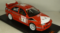 Mitsubishi Lancer RS Evolution VI, No.1 Rallye WM, Rally San Remo T.Maekinen/R.Mannisenmaeki, IXO 1:18