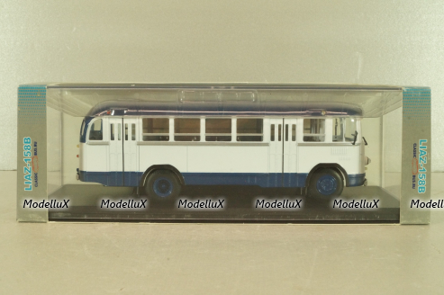 Лиаз-158В 1959г, бело-синий, Classicbus 1:43