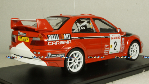Mitsubishi Carisma GT Evolution VI No.2, Rally San Remo F.Loix/S.Smeets, IXO 1:18