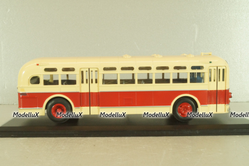 Зис-154 автобус 1947, бежевый/красный,  Classicbus 1:43