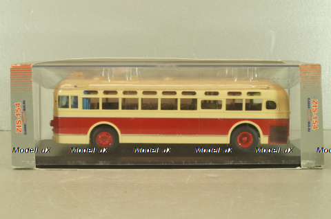 Зис-154 автобус 1947, бежевый/красный,  Classicbus 1:43