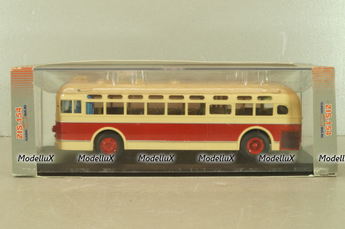 Зис-154 автобус 1947, бежевый/красный,  Classicbus 1:43