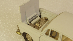 Москвич 408 А1 3 зажима, белый, Тантал/Радон 1:43 