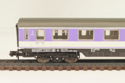 Вагон пассажирский 2-й клас, (number 51 80 52-60 113-6), 4-х осный, DB, Epoche IV (1970–1985) с освещением, фиолетовый, 3216, Arnold 1:160 (N)
