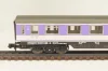 Вагон пассажирский 2-й клас, (number 51 80 52-60 113-6), 4-х осный, DB, Epoche IV (1970–1985) с освещением, фиолетовый, 3216, Arnold 1:160 (N)