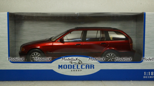 BMW 3er (E36) Touring 1995 dark red metallic, MCG18155, MCG 1:18
