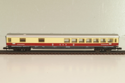 Вагон ресторан, (number 51 80 19-50 171-2), 4-х осный, DRG, Epoche IV (1970–1985) с освещением, белый/красный, 0384, Arnold 1:160 (N)
