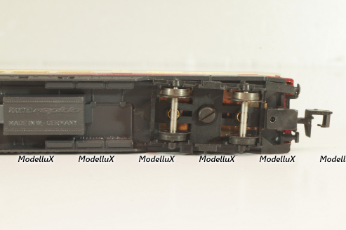 Вагон ресторан, (number 51 80 19-50 171-2), 4-х осный, DRG, Epoche IV (1970–1985) с освещением, белый/красный, 0384, Arnold 1:160 (N)
