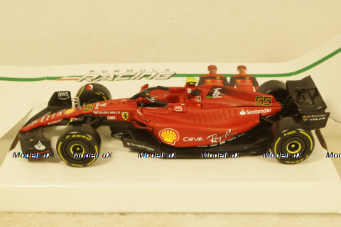 Ferrari F1-75 Scuderia Ferrari #55 Season 2022 CARLOS SAINZ,BU36832S, Bburago 1:43
