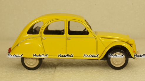 Citroen 2CV 6 club, 1979, yellow, Norev 1:43