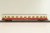 Вагон пассажирский 1-й клас, (number 104 21), 4-х осный, DB, Epoche IV (1970–1985) с освещением, бежевый/красный, 3810, Arnold 1:160 (N)