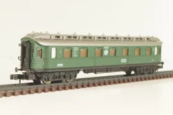 Вагон пассажирский, 1/2-класс (number 178295), 4-х осный, DR, Epoche II (1920 - 1950) с освещением, зеленый, 0338, Arnold 1:160 (N)