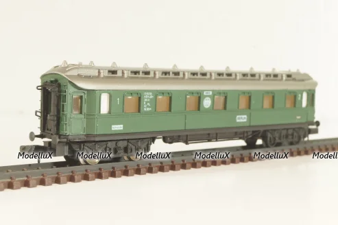 Вагон пассажирский, 1/2-класс (number 178295), 4-х осный, DR, Epoche II (1920 - 1950) с освещением, зеленый, 0338, Arnold 1:160 (N)