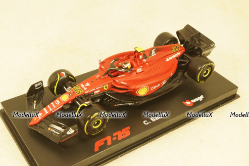 Ferrari F1-75 Scuderia Ferrari #55 Season 2022 CARLOS SAINZ, BU36831S, Bburago 1:43