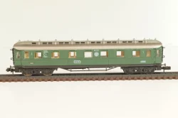 Вагон пассажирский, 1/2-класс (number 178295), 4-х осный, DR, Epoche II (1920 - 1950) с освещением, зеленый, 0338, Arnold 1:160 (N)