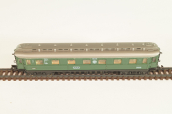 Вагон пассажирский, 1/2-класс (number 178295), 4-х осный, DR, Epoche II (1920 - 1950) с освещением, зеленый, 0338, Arnold 1:160 (N)