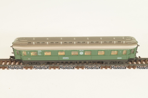 Вагон пассажирский, 1/2-класс (number 178295), 4-х осный, DR, Epoche II (1920 - 1950) с освещением, зеленый, 0338, Arnold 1:160 (N)