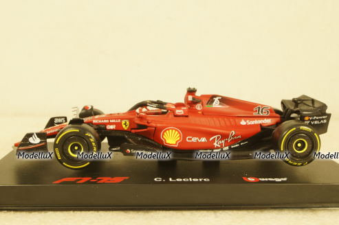 Ferrari F1-75 Scuderia Ferrari #16 Season 2022 CHARLES LECLERC, BU36831L, Bburago 1:43