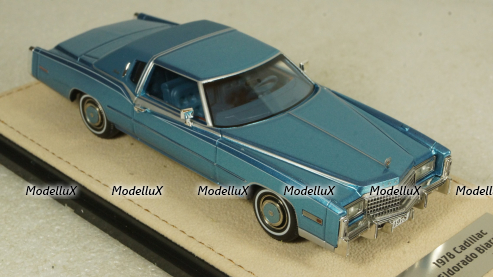 Cadillac Eldorado Biarritz Mediterranean Blue 1978, STM78003 , Stamp Models 1:43