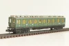 Вагон пассажирский, 2/3-класс (number), 4-х осный, DRG, Epoche II (1920 - 1950) с освещением, зеленый, 2931, Arnold 1:160 (N)