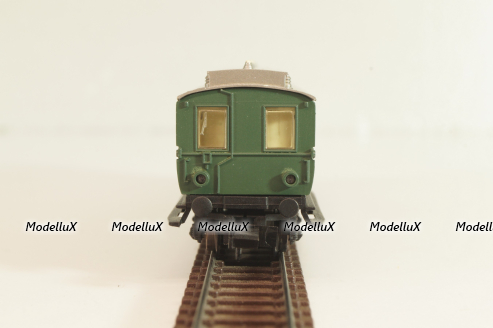 Вагон пассажирский, 2/3-класс (number), 4-х осный, DRG, Epoche II (1920 - 1950) с освещением, зеленый, 2931, Arnold 1:160 (N)