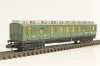 Вагон пассажирский, 2/3-класс (number), 4-х осный, DRG, Epoche II (1920 - 1950) с освещением, зеленый, 2931, Arnold 1:160 (N)