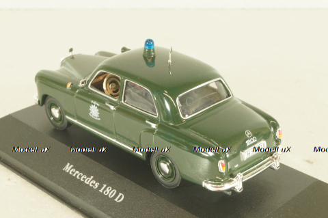 Mercedes-Benz 180 D Polizei 1956, 7598002, Atlas Police Cars Collection 1:43 Уценка!