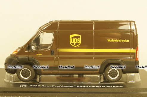 Dodge RAM 2500 ProMaster Van Cargo High Roof UPS WorldWide, 86156, Greenlight 1:43