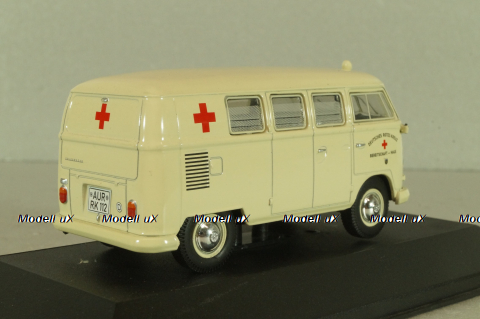 Volkswagen T1 Transporter Ambulance, beige, Atlas Ambulance Cars Collection 1:43