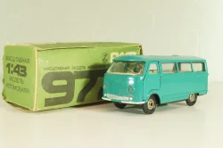 Раф-977, зеленый, з-д Двигатель г.Ленинград, 1:43