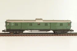 Вагон багажный, (number 180294), 4-х осный, DB, Epoche II (1920 - 1950) с освещением, зеленый, 3362, Arnold 1:160 (N)