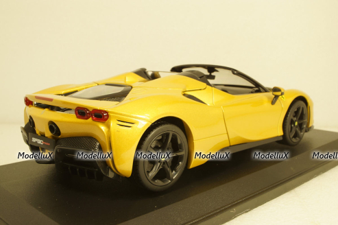 Ferrari SF90 Stradale Hybrid Spider 1000hp OPEN 2020, BU16016YE , Burago 1:18