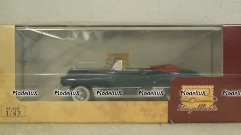 Cadillac Series 62 Convertible Open top 1949, blue, STM49305, Stamp models 1:43 