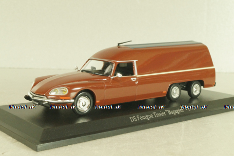 Citroen DS Fourgon Tissier "Bagagere" 1973, brown, Atlas 1:43