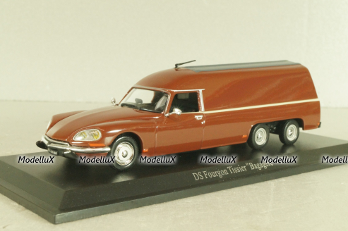 Citroen DS Fourgon Tissier "Bagagere" 1973, brown, Atlas 1:43