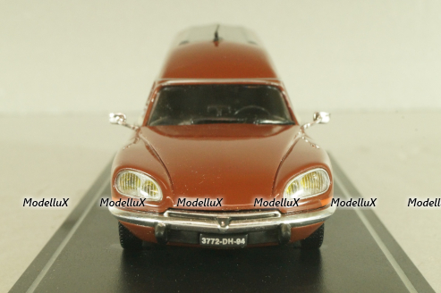 Citroen DS Fourgon Tissier "Bagagere" 1973, brown, Atlas 1:43