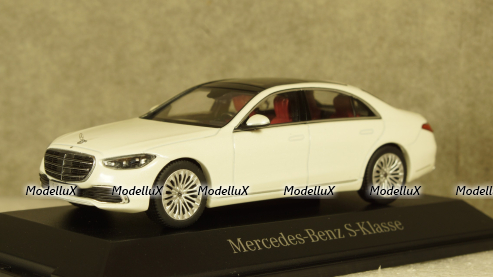 Mercedes S-class (V223) metallic white 2020, B66960632, Herpa 1:43