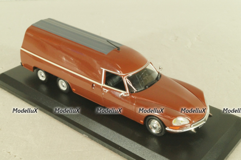 Citroen DS Fourgon Tissier "Bagagere" 1973, brown, Atlas 1:43