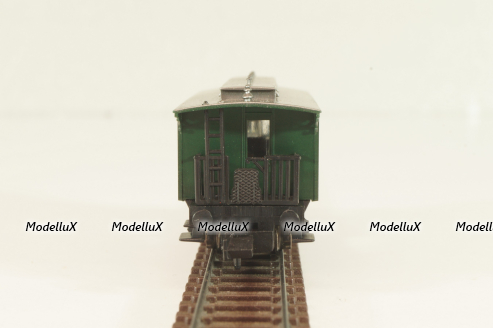 Вагон пассажирский 3 -й клас, (number 049 033), 2-х осный, DRG, Epoche II (1920 - 1950) с освещением, зеленый, 8051, Fleischmann 1:160 (N)