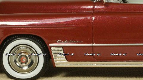 Cadillac Series 62 convertible open top 1949, maroon, STM49303, Stamp models 1:43