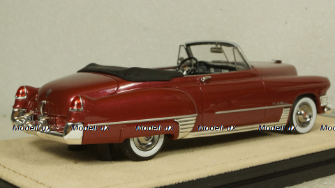 Cadillac Series 62 convertible open top 1949, maroon, STM49303, Stamp models 1:43