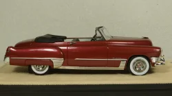 Cadillac Series 62 convertible open top 1949, maroon, STM49303, Stamp models 1:43
