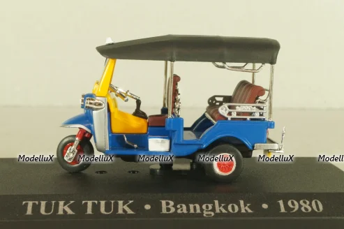 Tuk Tuk Bangkok 1980, blue, Altaya 1:43