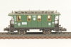 Вагон пассажирский 3 -й клас, (number 049 033), 2-х осный, DRG, Epoche II (1920 - 1950) с освещением, зеленый, 8051, Fleischmann 1:160 (N)