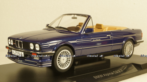 BMW Alpina C2 2.7 Cabriolet Basis BMW E30 1986 metallic-blue/dekor, MCG18224, MCG 1:18